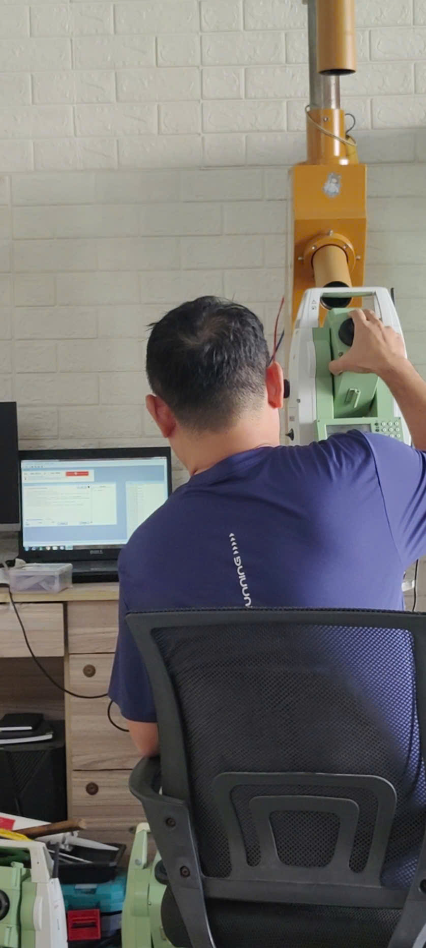 kiểm tra góc V, góc H bằng phần mềm cleanline chính hãng Leica tại Martino